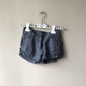 Denim texture Grey Shorts